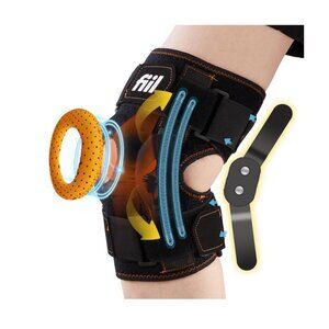 Hinged Knee Brace For Meniscus Tear - Adjustable Knee Support for Knee Pain MEDI